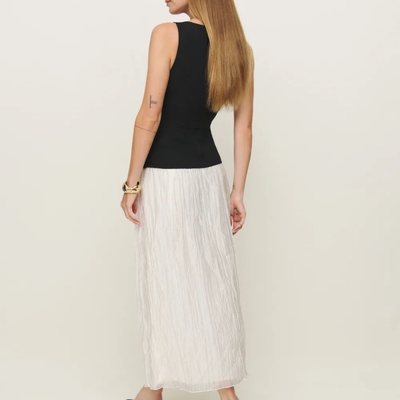 Reformation Cyra Dress Black - Size 4 - Picture 3 of 9